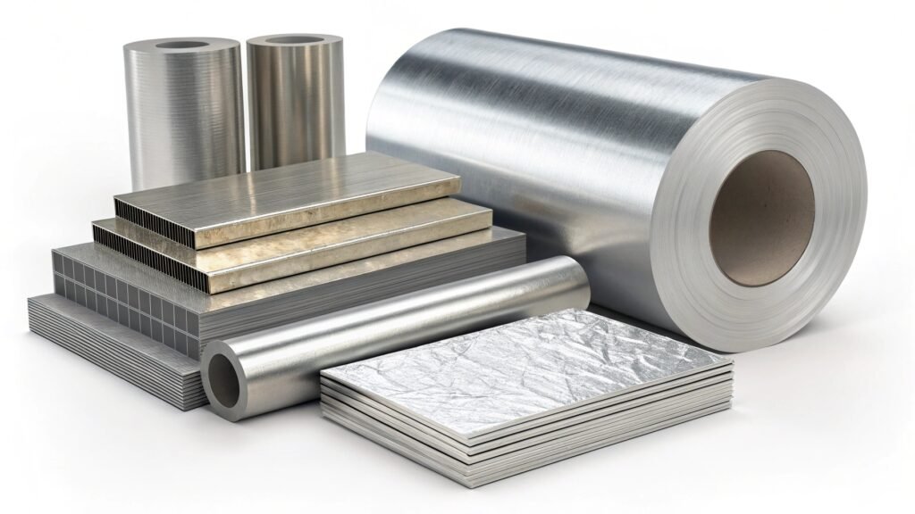 Graph showing strength increase from 6061 to 6061-T6